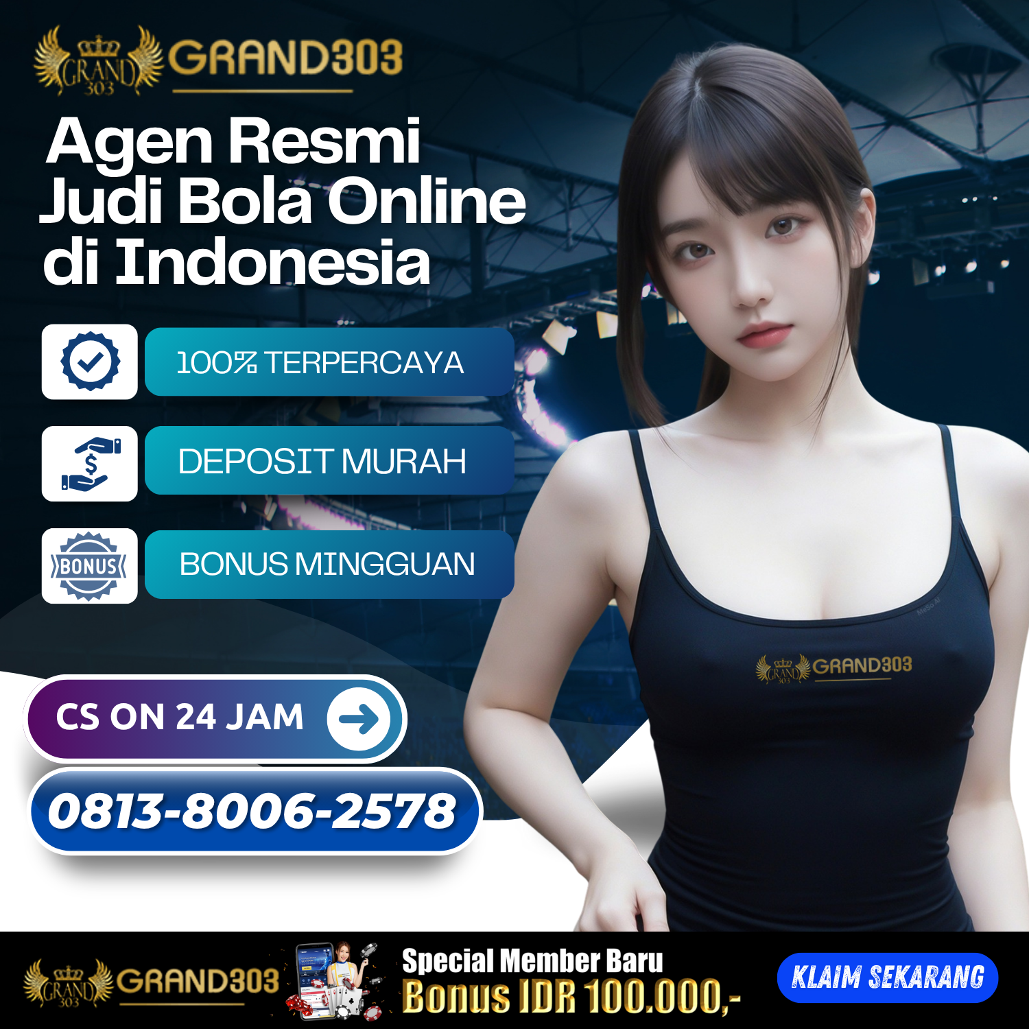 Grand303: Live Chat Login SBOBET Resmi Judi Bola Online Indonesia image 1